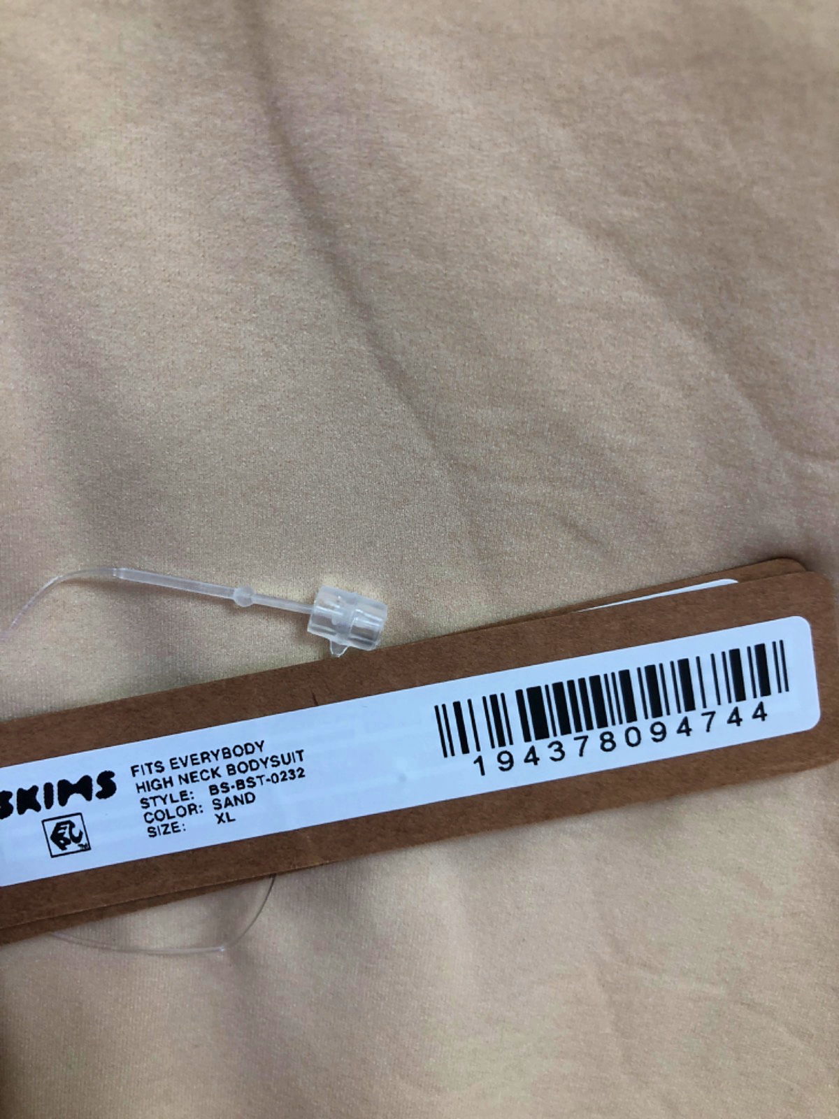 SKIMS Sand Fits Everybody High Neck Bodysuit UK XL