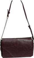 lefties Red Textured Flap Shoulder Bag One Size