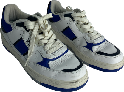 Polo Ralph Lauren Masters Sport In Blue White Trainers UK 6