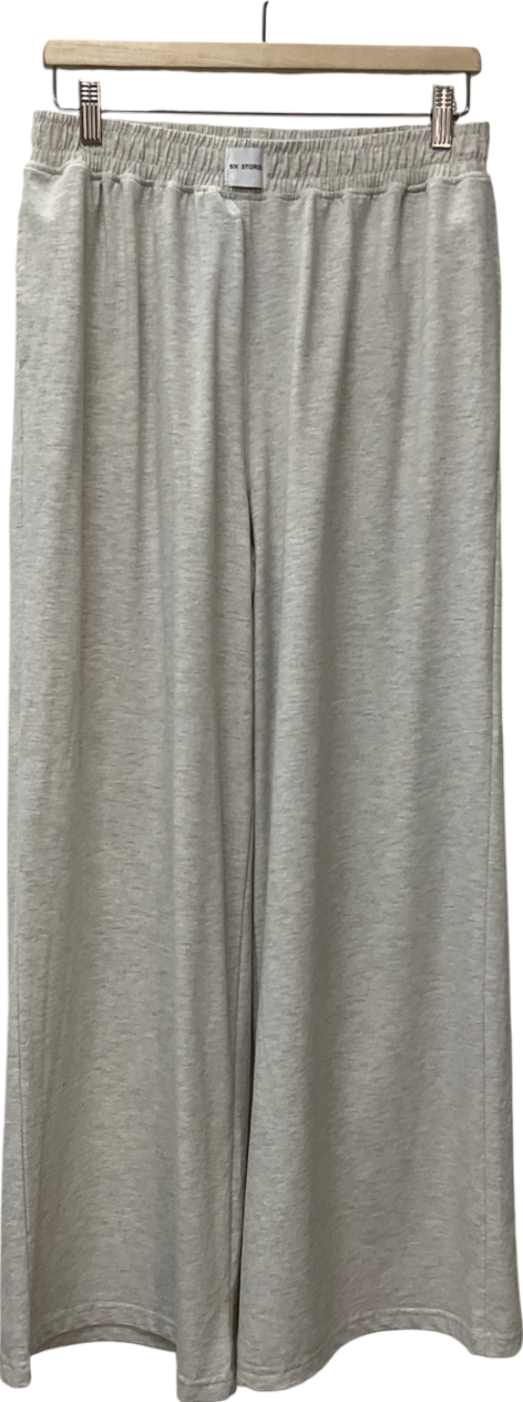 six stories Grey Soft Wide Leg Lounge Trousers UK M