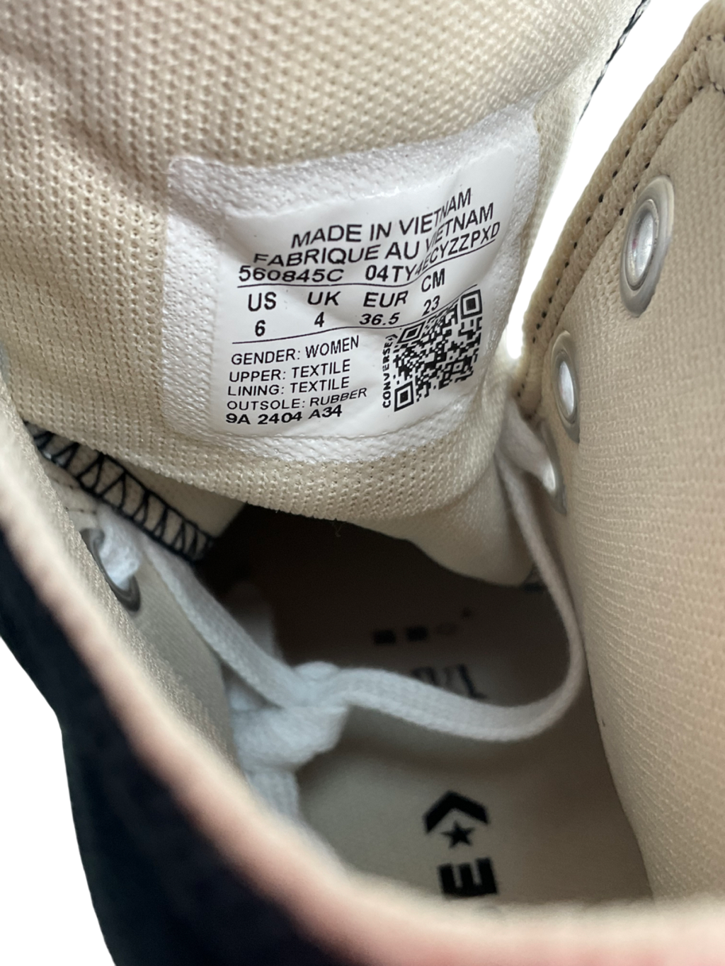 Converse All Star Lift Hi Trainers In Black & White UK 4 EU 37 👠