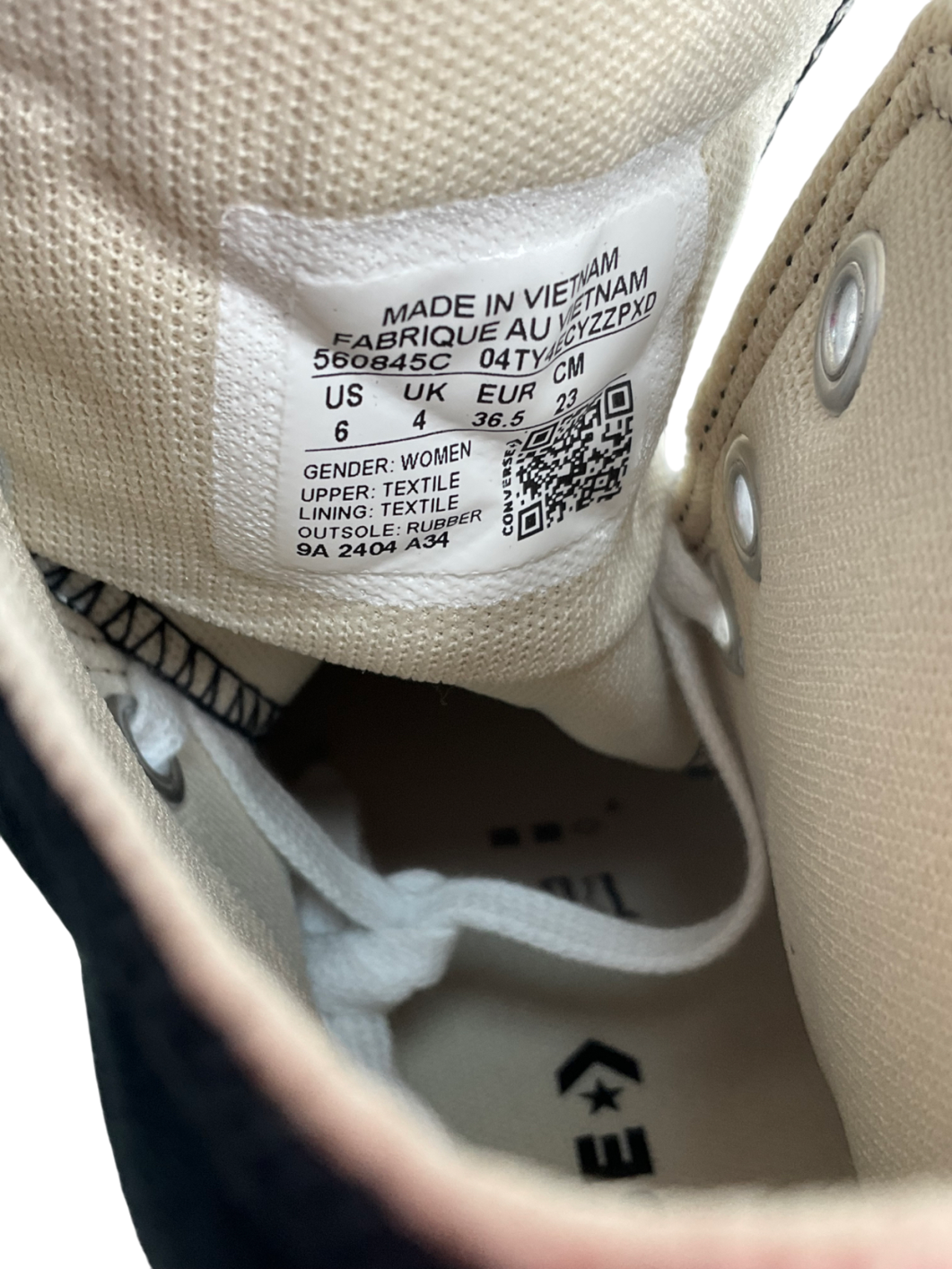 Converse All Star Lift Hi Trainers In Black & White UK 4 EU 37 👠