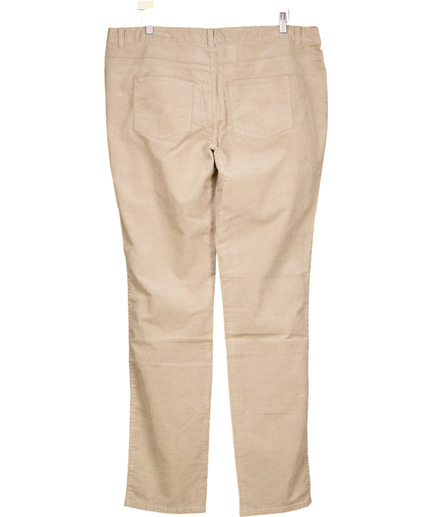 Boden Beige 5 Pocket fine Corduroy Slim Trousers UK 20