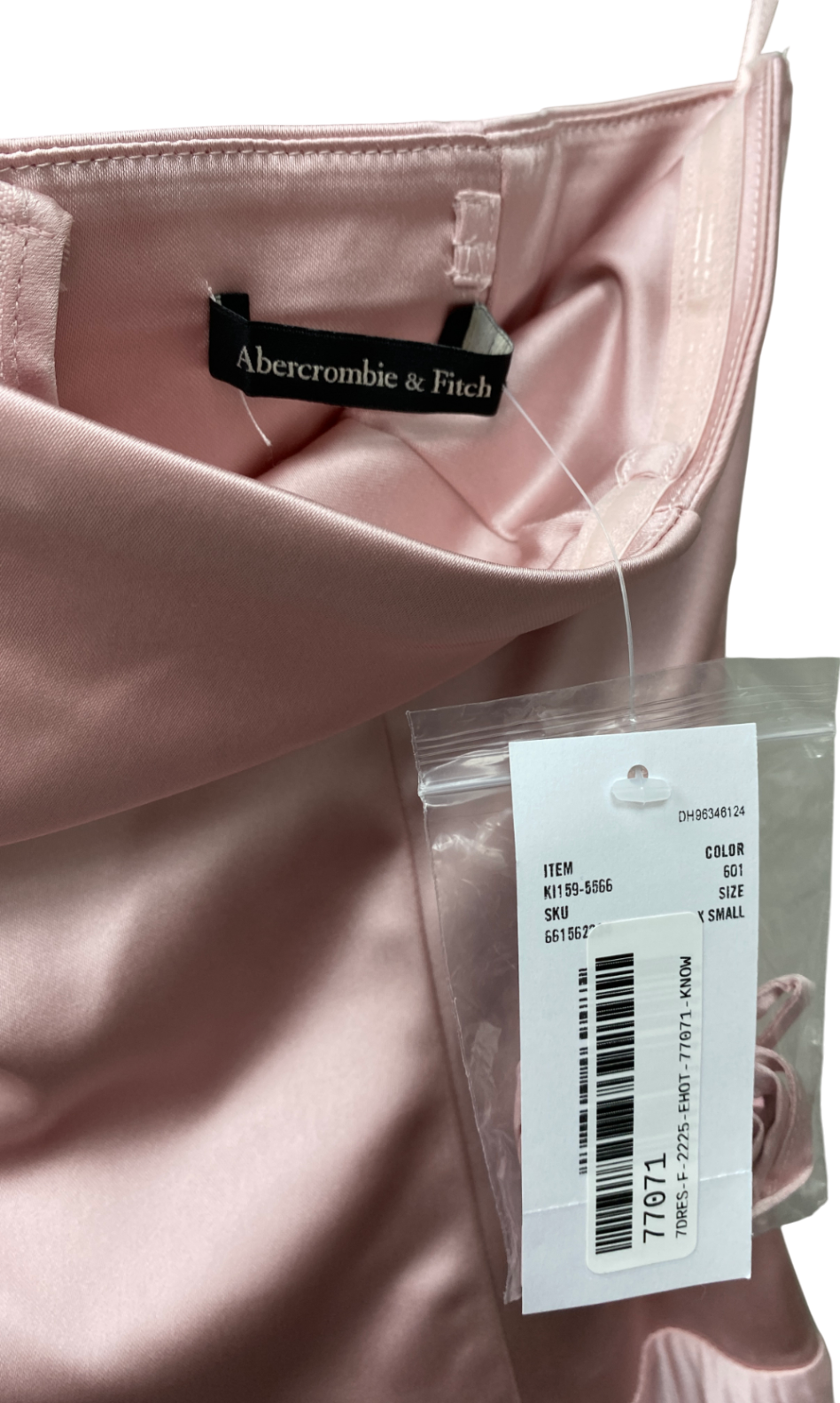 Abercrombie & Fitch Pink Strapless Flowy Maxi Dress UK XS