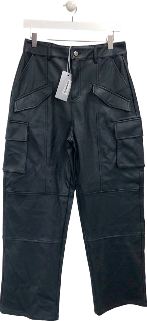 Cernucci Black Cargo Trousers UK 10