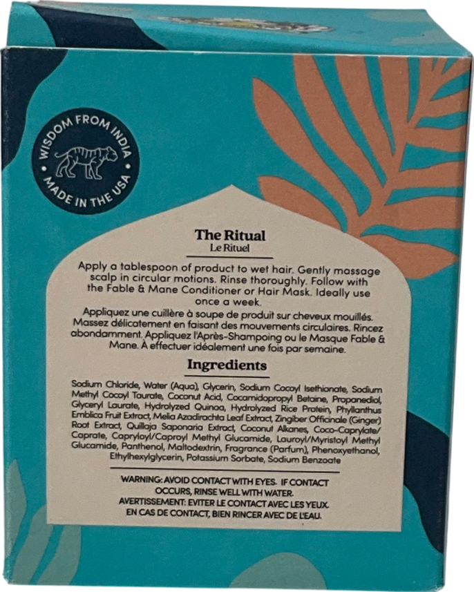 fable and mane Sahascalp Wild Ginger Purifying Scrub 237ml