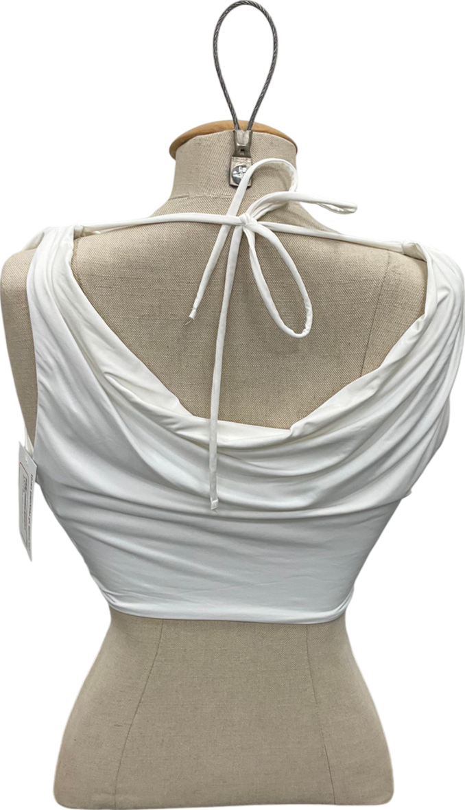 Babyboo White Franziska Cowl Top UK S