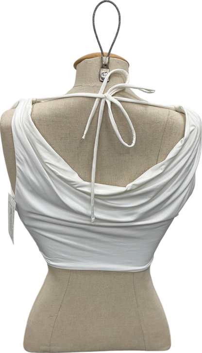 Babyboo White Franziska Cowl Top UK S