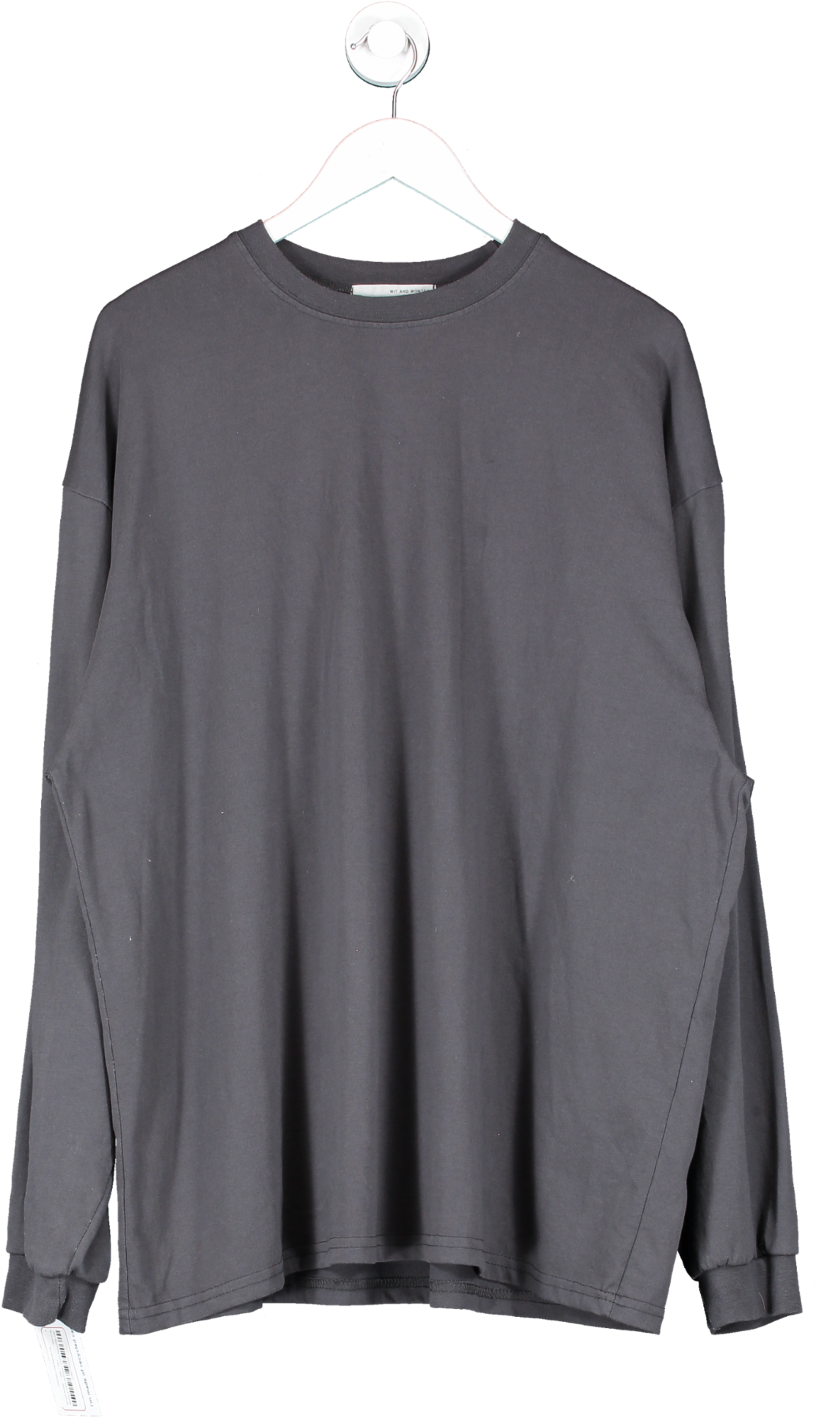 Wit and Wonder Grey Crewneck Long Sleeved Top UK L