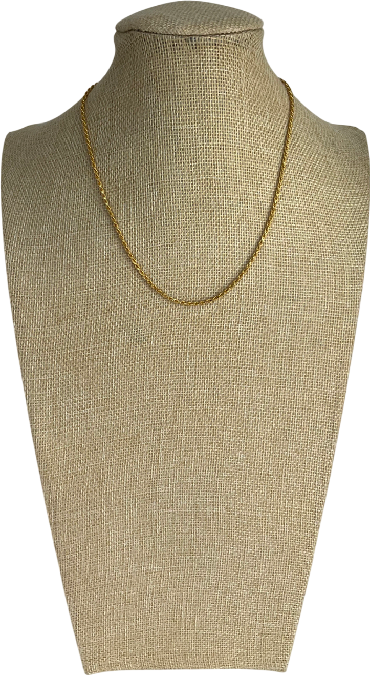 Astrid & Miyu Yellow Gold Essential Rope Chain Necklace