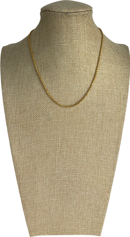 Astrid & Miyu Yellow Gold Essential Rope Chain Necklace