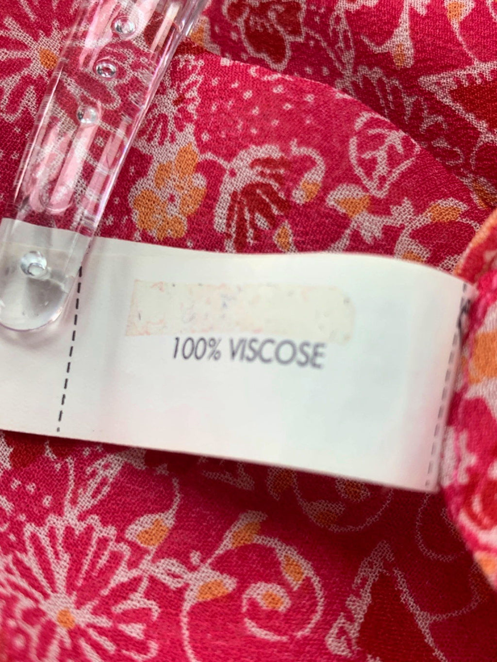 Poupette St Barth Red/Orange Floral Print Dress UK S