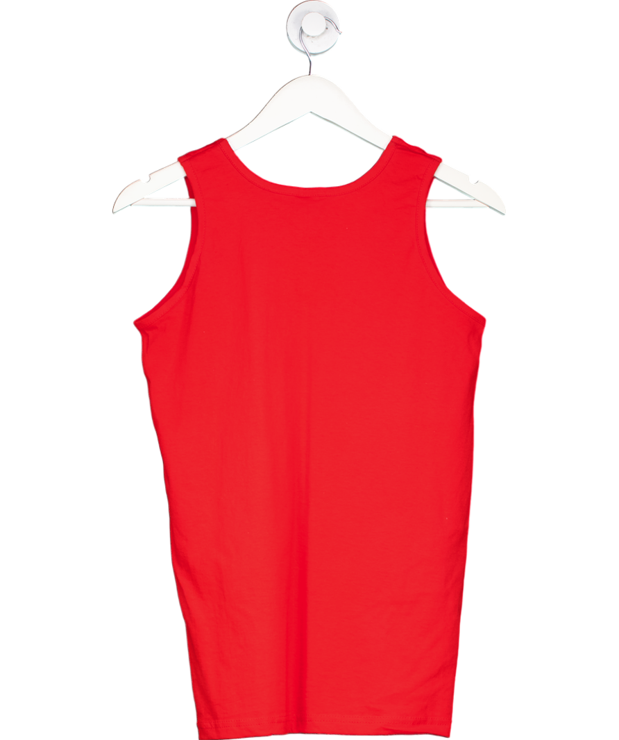 Fruit of the Loom Red Cotton Vest UK S