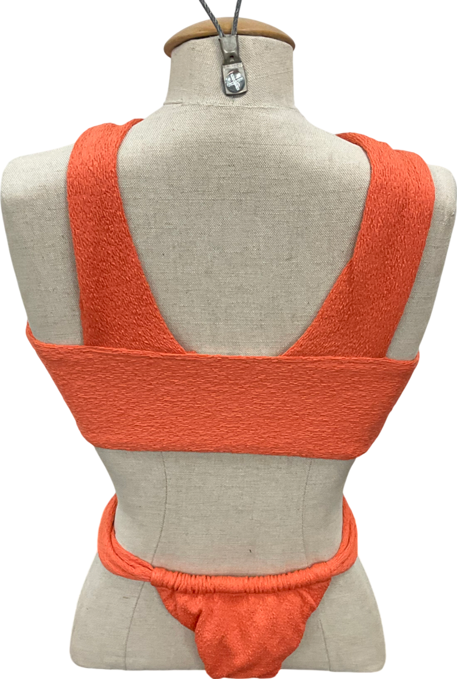 Beach city swim Verona Velvet Bikini Brief Bottoms Orange & Verona Velvet Halterneck Bikini Top UK M