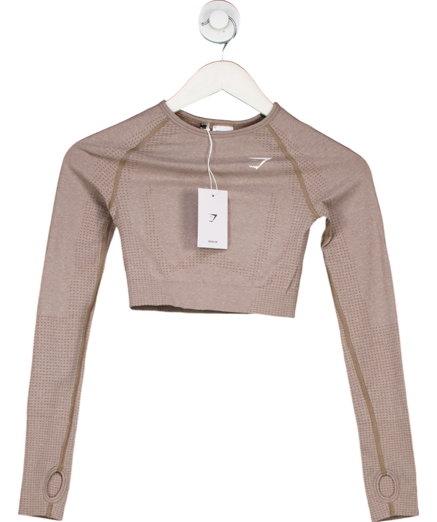 gymshark Purple Vital Seamless Crop Top UK XS