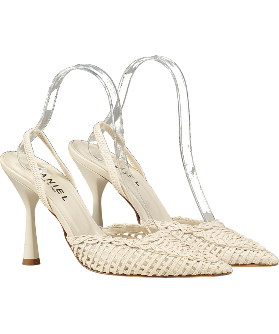 Daniel Cream Tiffarlie Woven Sling Back Court Shoes UK 5 EU 38 👠