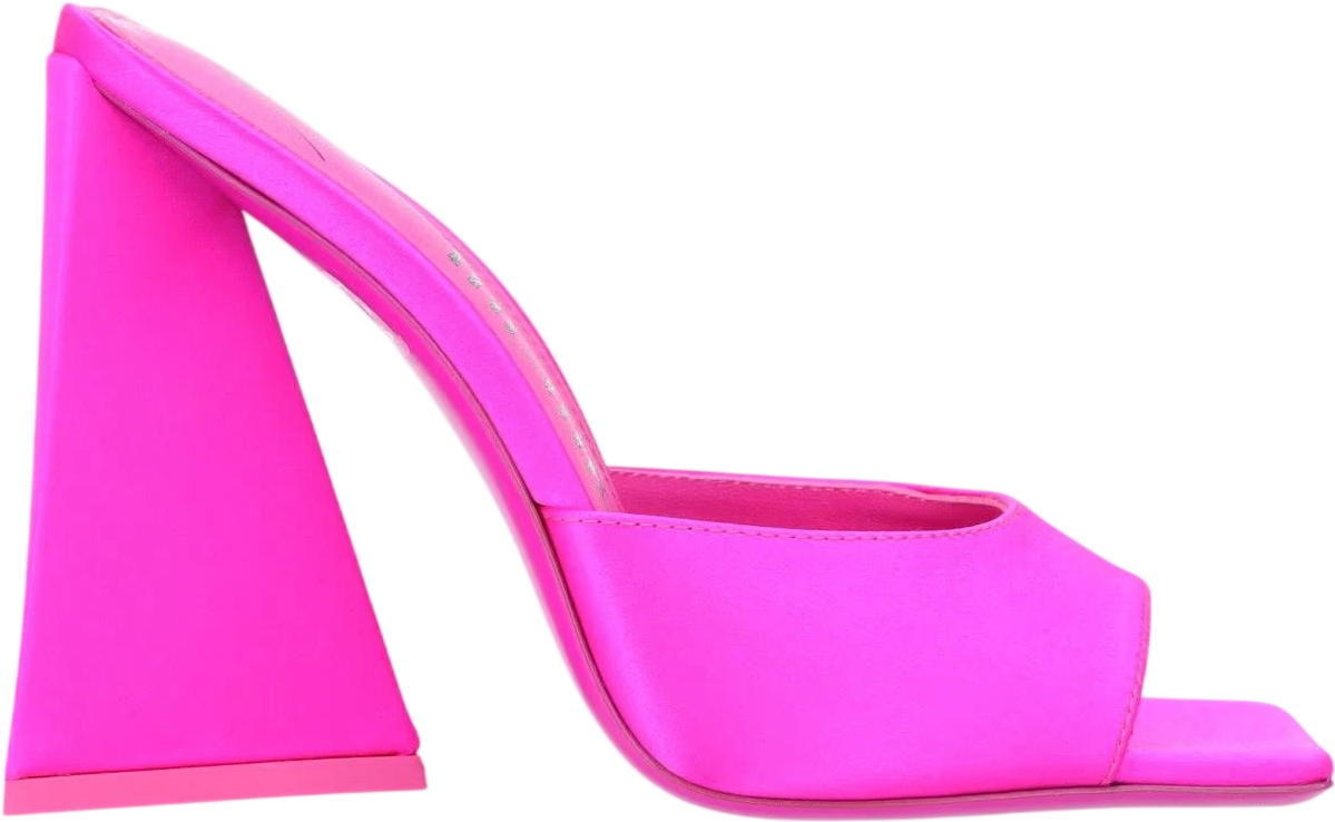 THE ATTICO Pink Satin 85mm Devon Sandals UK 3 EU 36
