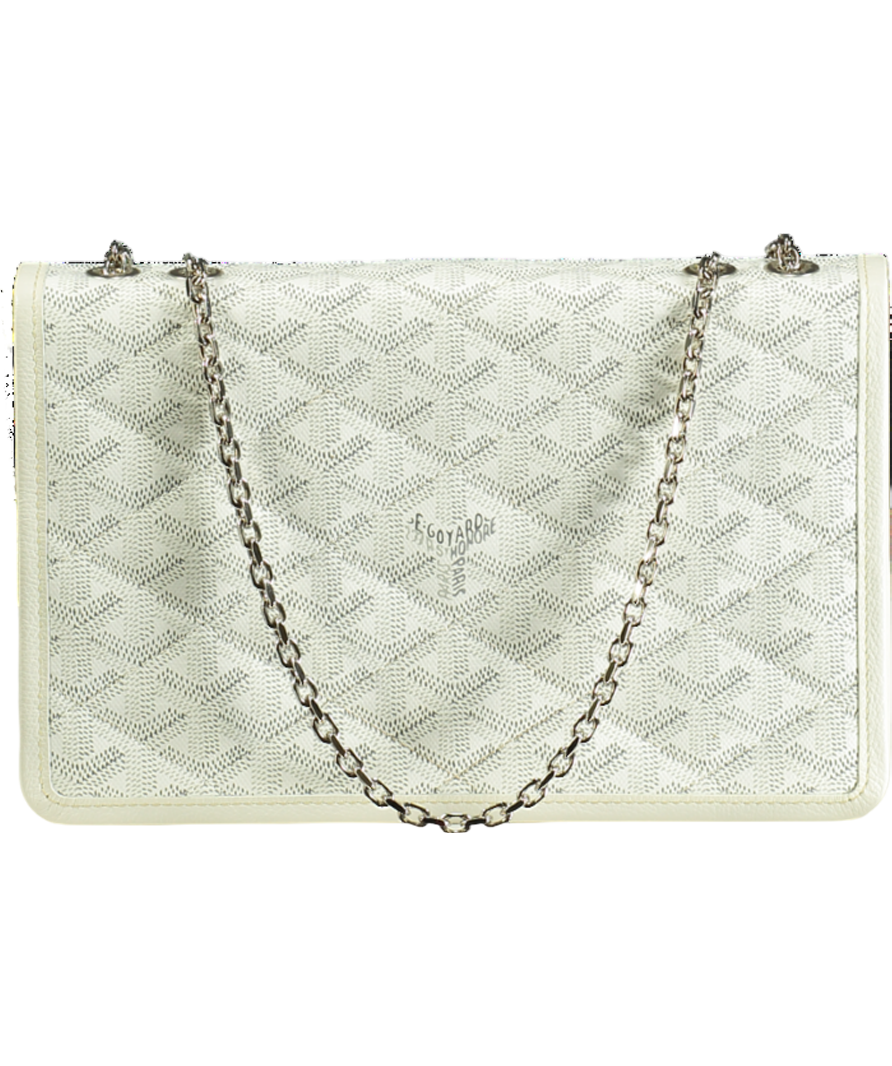 GOYARD Chain Shoulder Bag Alexandre Trois White