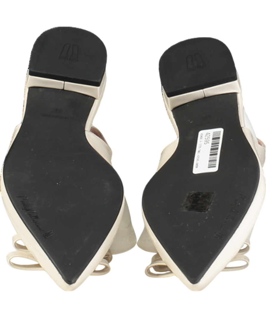 PRETTY BALLERINAS Cream Slingback Ballerina Clementine Flat Shoes UK 4 EU 37 👠