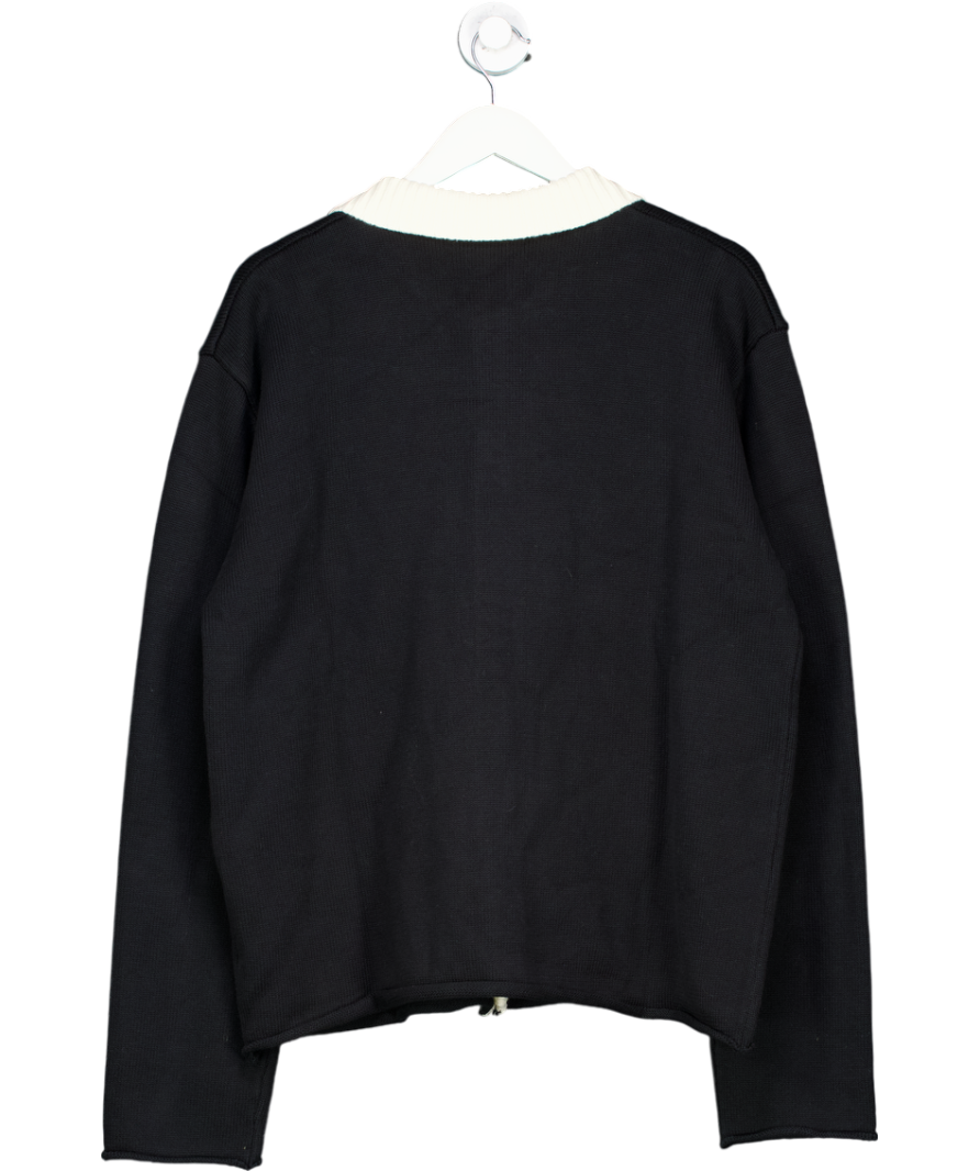 La Fam Black Stitched F Cardigan UK XL