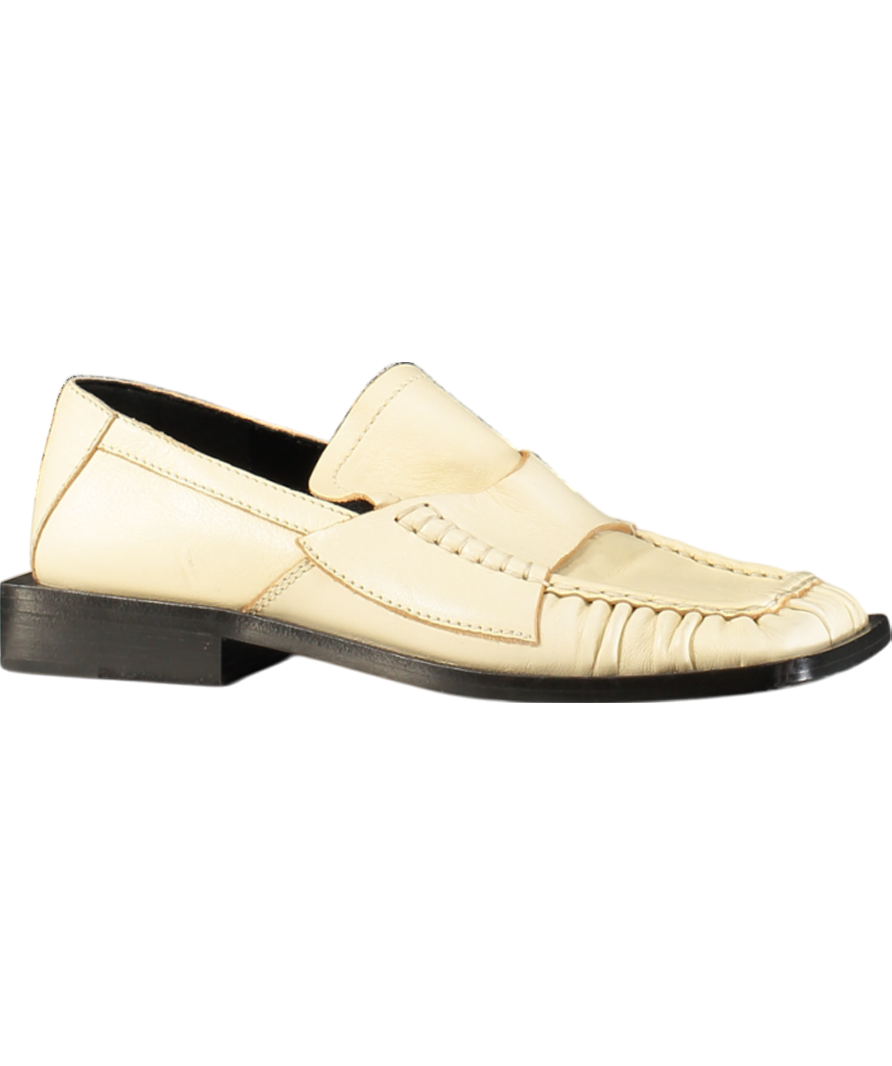 ACNE Studios Cream Square Toe Bladie Loafers UK 2 EU 35 👠