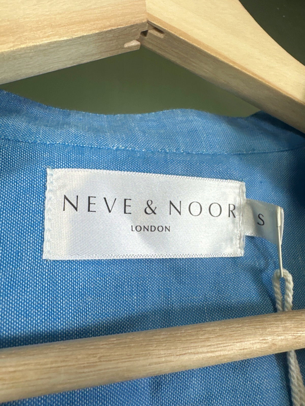 Neve & Noor Blue Bella Dress in Topaz Pearl UK S