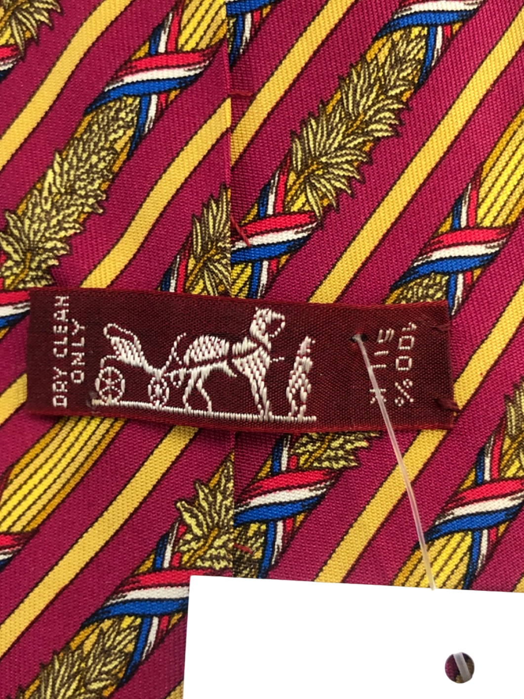 Hermès Multi Stripe Pattern Silk Tie