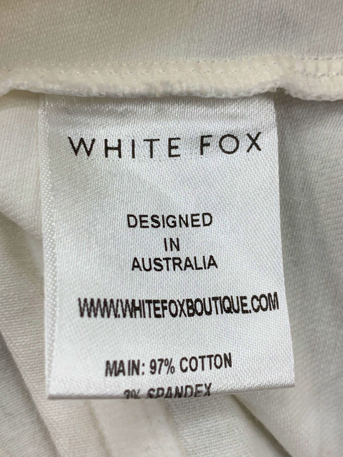 White Fox White Man Down Bustier UK S
