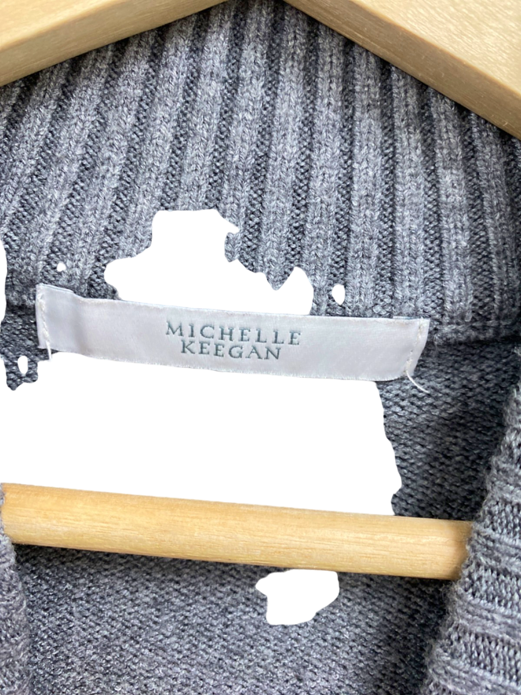 Michelle Keegan Grey Cut Out Sweater UK Size 12