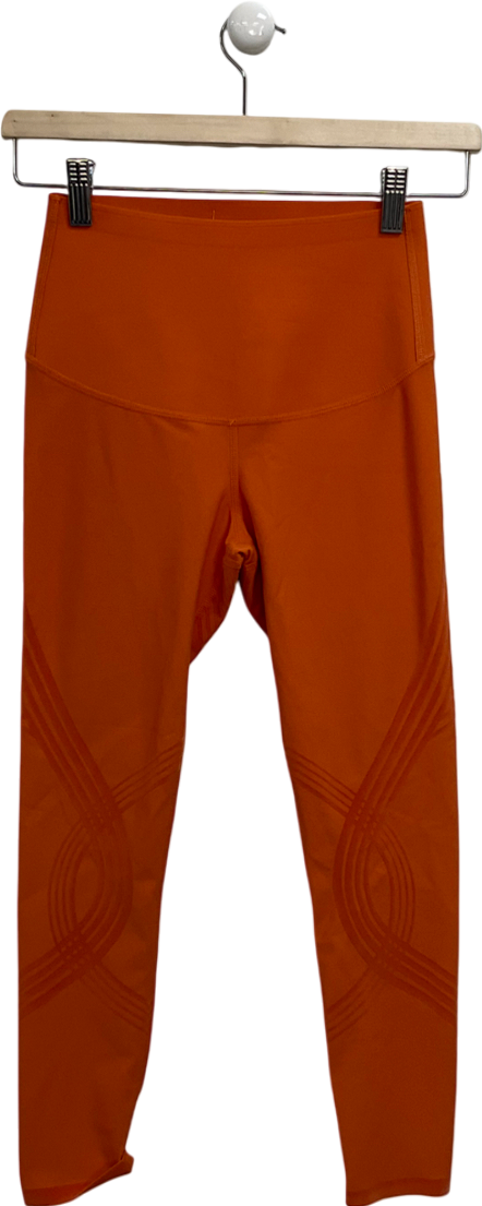 fanka Orange Body Sculpt Leggings Reversible Wear UK S