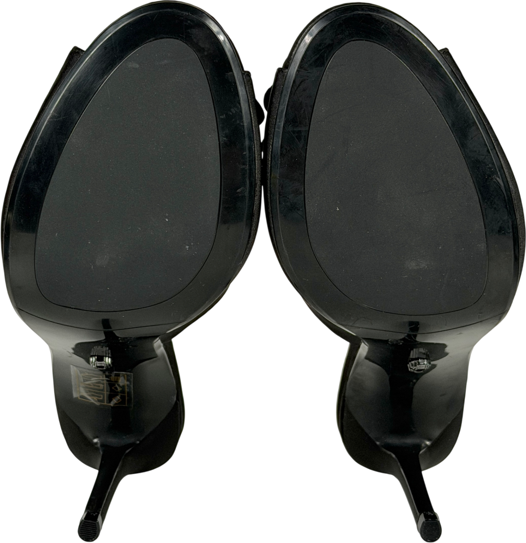 Carvela Black Fiore Mule Heel UK 6 EU 39 👠