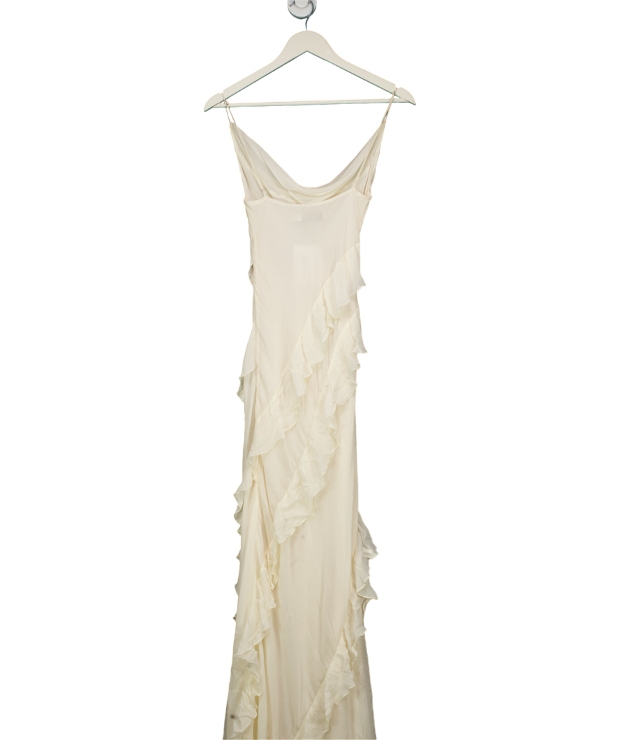 Rat & Boa Cream Florencia Ruffle Maxi Dress UK XS