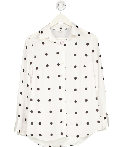 Freemans White Polka-dot Blouse UK 10