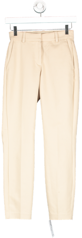 H&M Beige Tailored Trousers UK 4