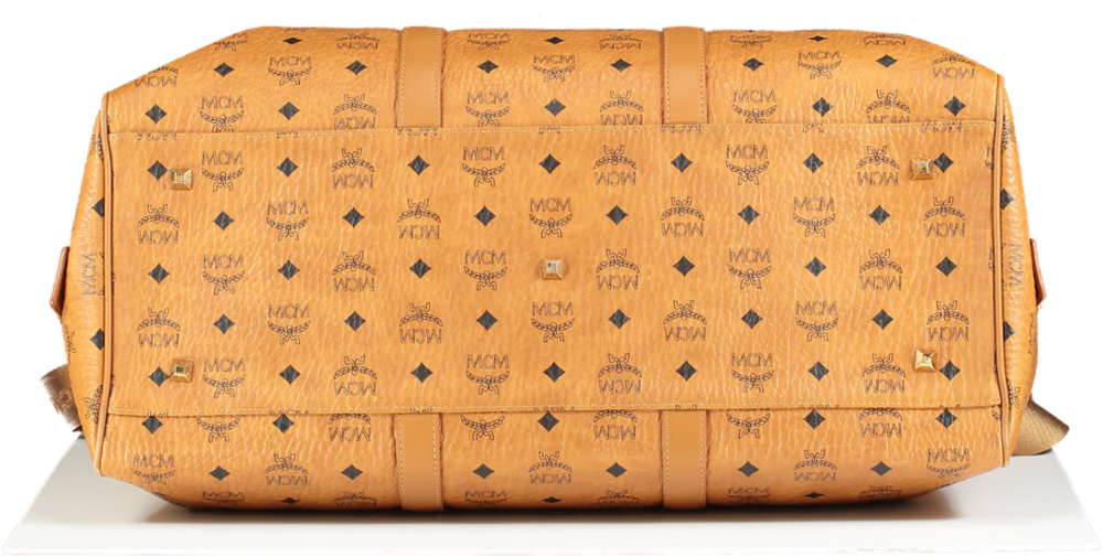 MCM Brown Ottoman Weekend Bag In Visetos 50.5CM