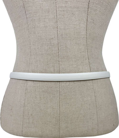 Arket White Leather Belt UK XS/S