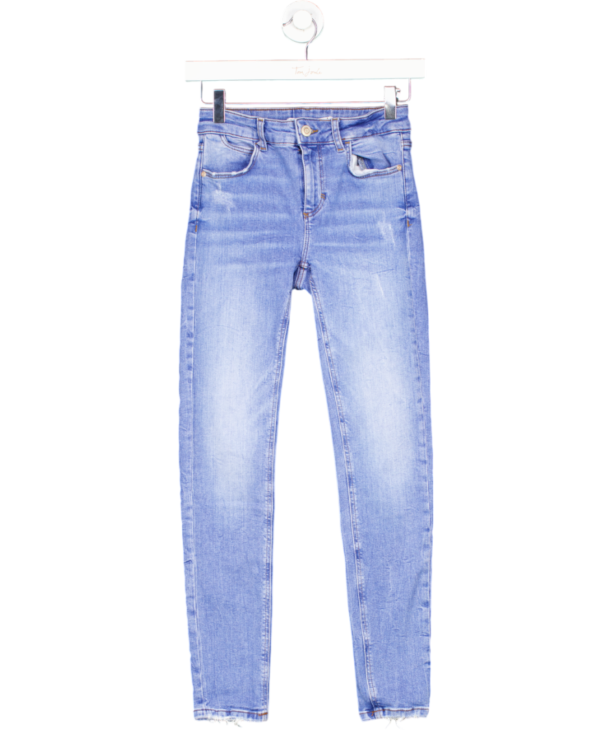 ZARA Blue Stretch Skinny Jeans UK 6