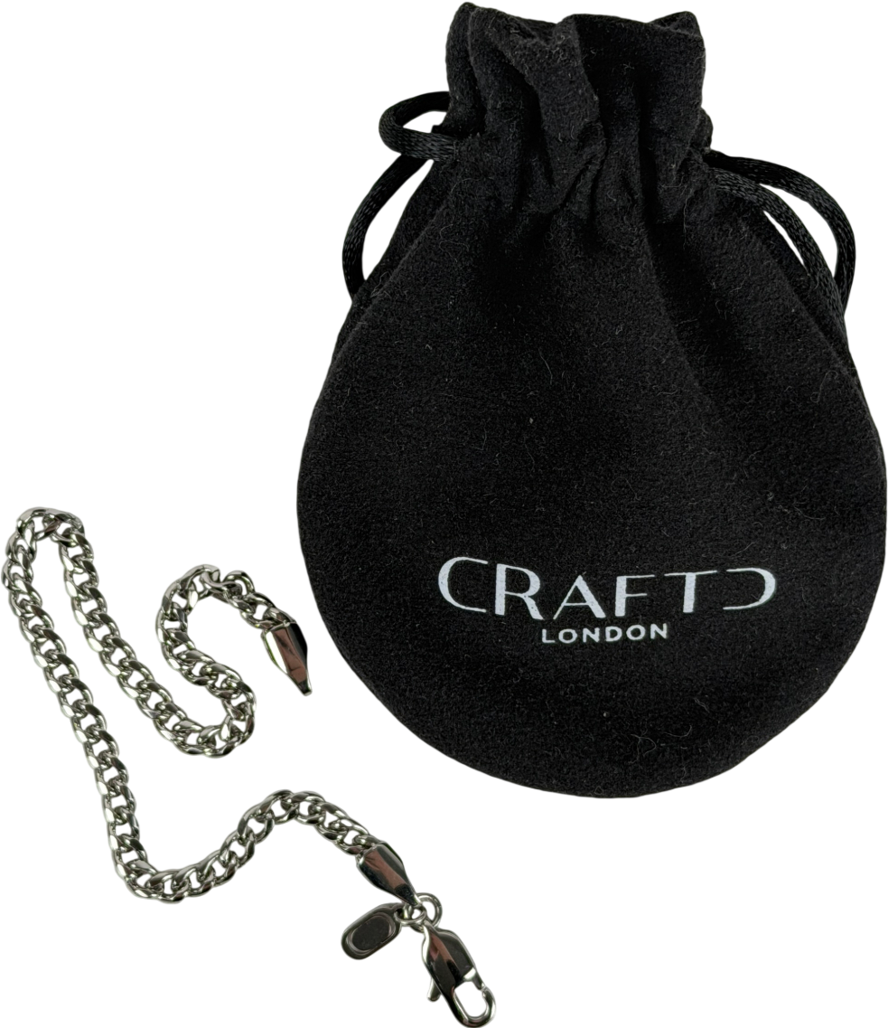 CRAFTD LONDON Stainless Steel Cuban Bracelet 4mm