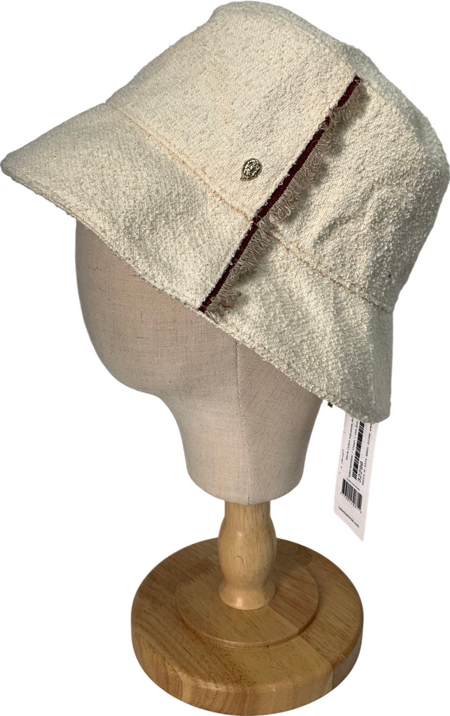 Helen Kaminski Cream Mavie Bucket Hat One Size