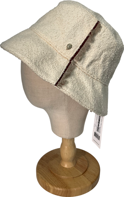 Helen Kaminski Cream Mavie Bucket Hat One Size