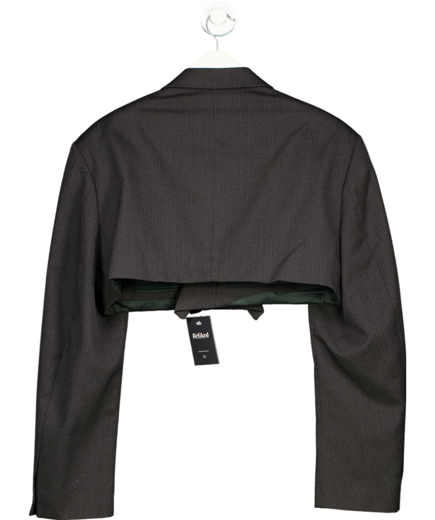 Black Cropped Blazer UK S
