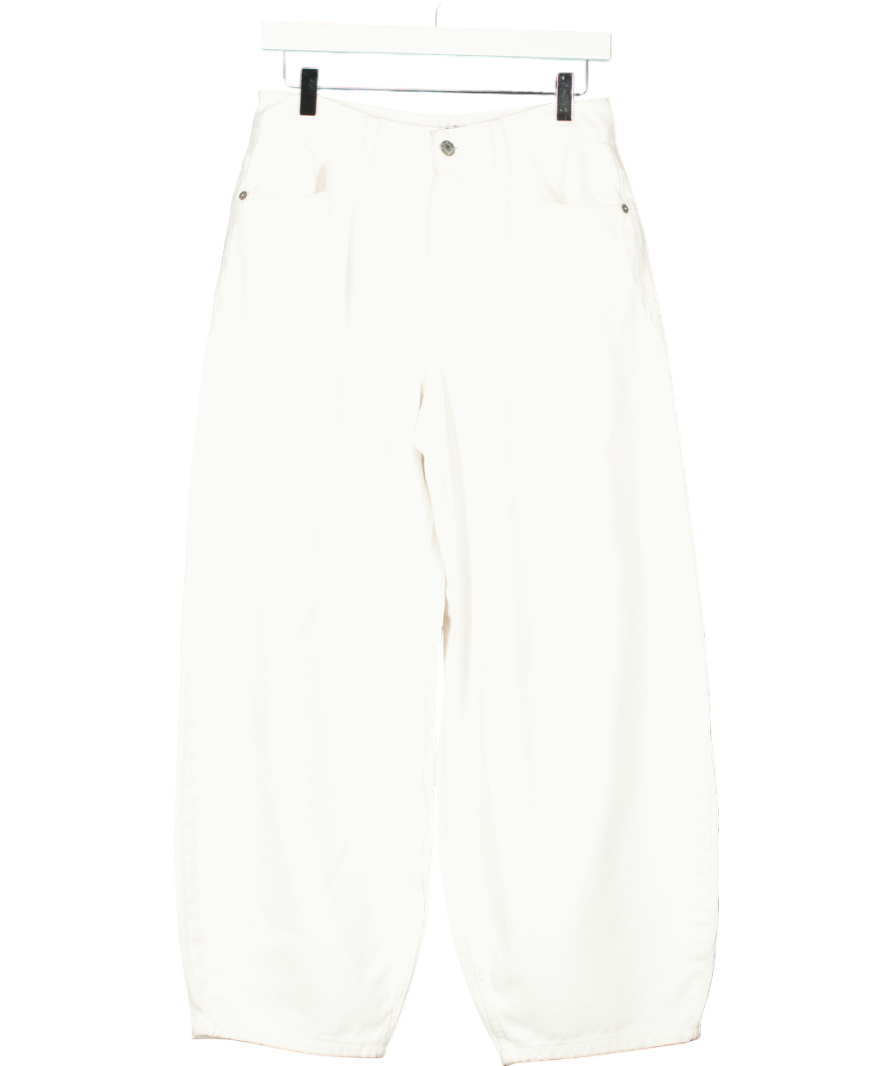 NA-KD White Barrel Jeans W36