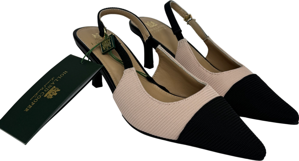 Holland Cooper Beige Regency Kitten Heel UK 3 EU 36 👠