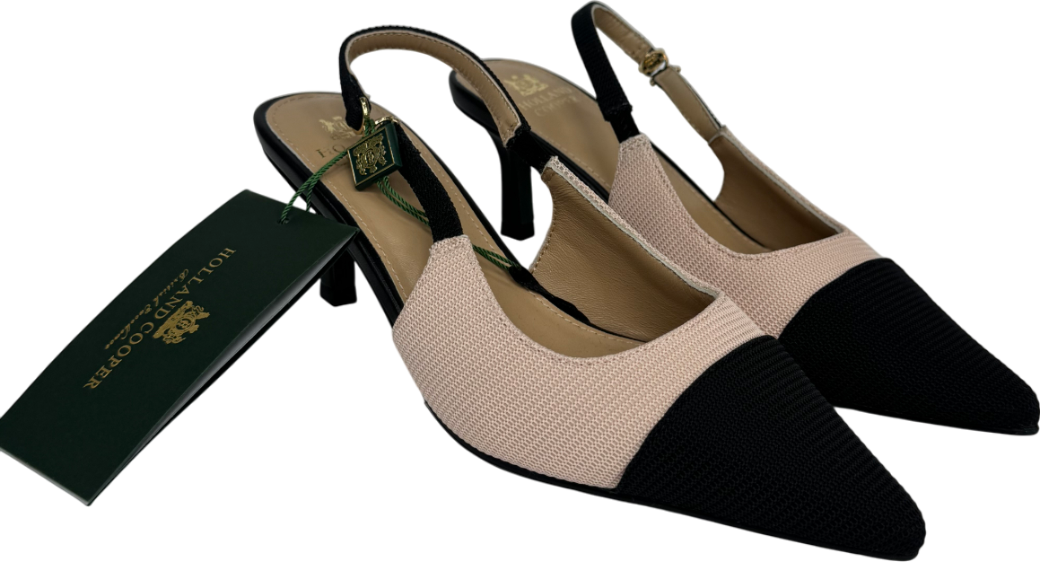 Holland Cooper Beige Regency Kitten Heel UK 3 EU 36 👠