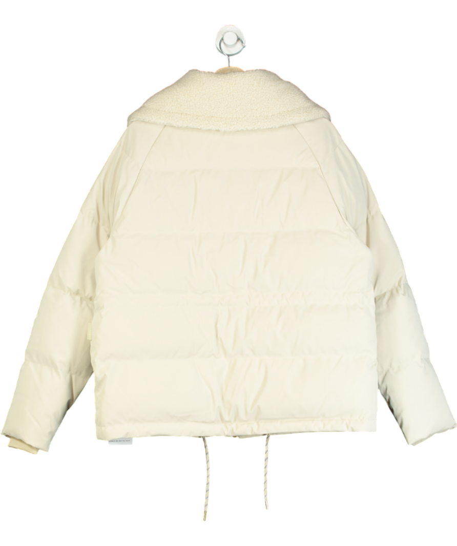 Varley Cream Roseville Down Jacket In Fog UK S