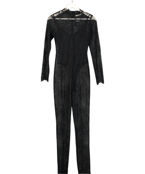 Atoir Black Celina Lace Jumpsuit UK XS