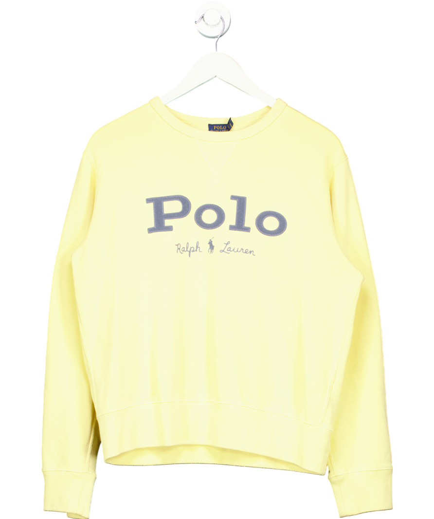 Polo Ralph Lauren Yellow Crewneck Embroidered Sweatshirt UK L