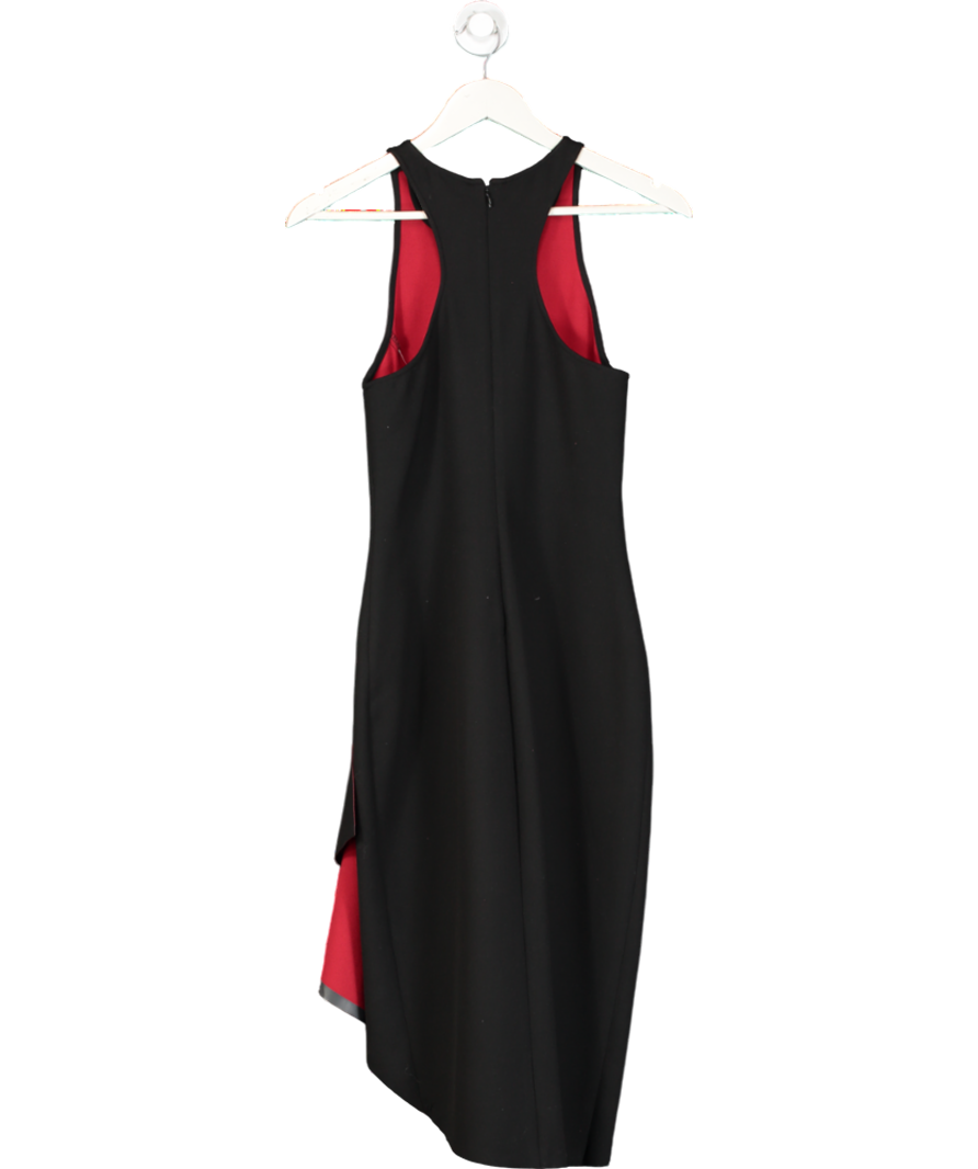 Elizabeth James Black Joni Sleeveless Crepe Dress UK S