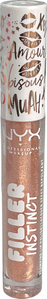 NYX Filler Instinct Plumping Polish, Shimmery Lip Gloss Brunch Drunk 2.5
