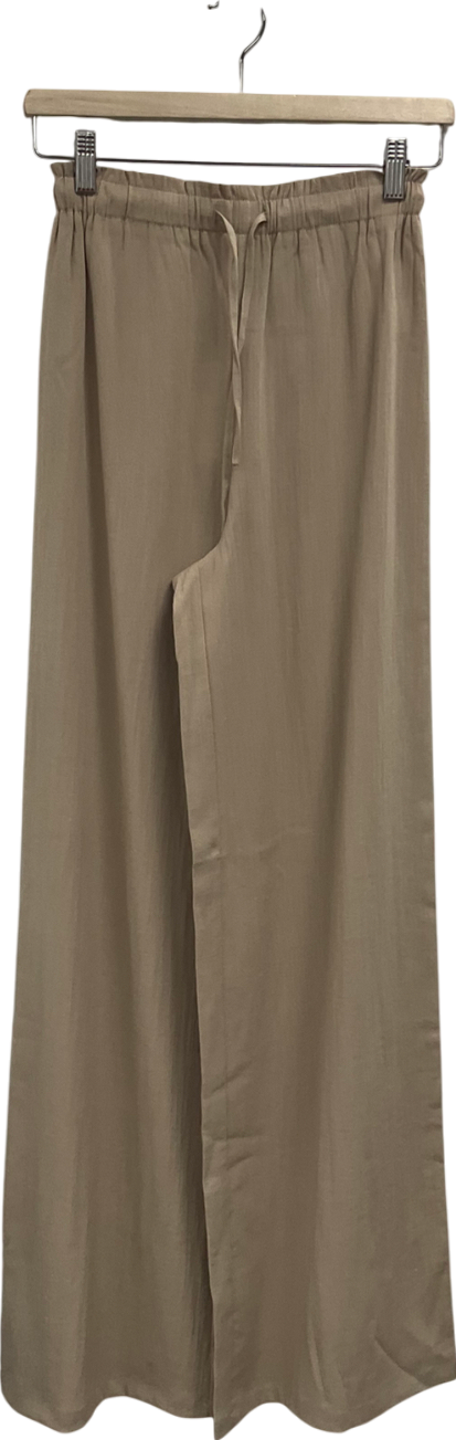 Love wave Beige Linen Trousers UK XXS